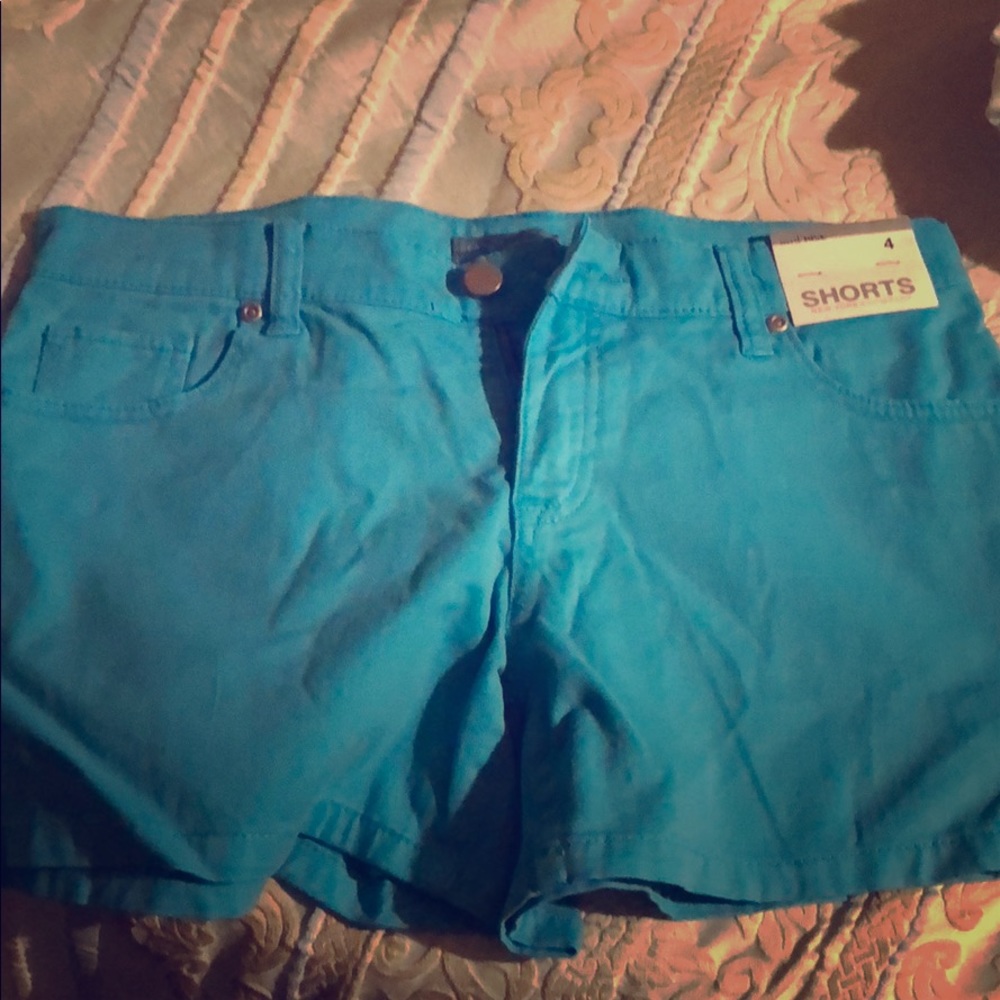 Blue shorts